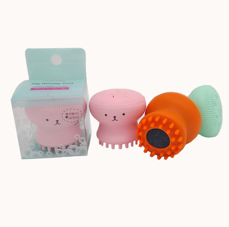 Silicone Small Octopus Facial Brush Silicone Gel Cleansing System Facial Brush Facial Brush Shampoo Brush