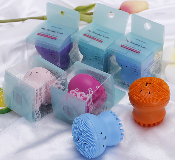 Silicone Small Octopus Facial Brush Silicone Gel Cleansing System Facial Brush Facial Brush Shampoo Brush