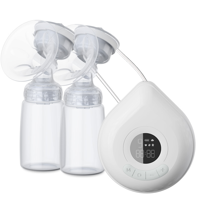 Bilateral Electric Breast Pump Breast Pump Milker Suction Large Automatic Massage Postpartum Lactagogue Device
