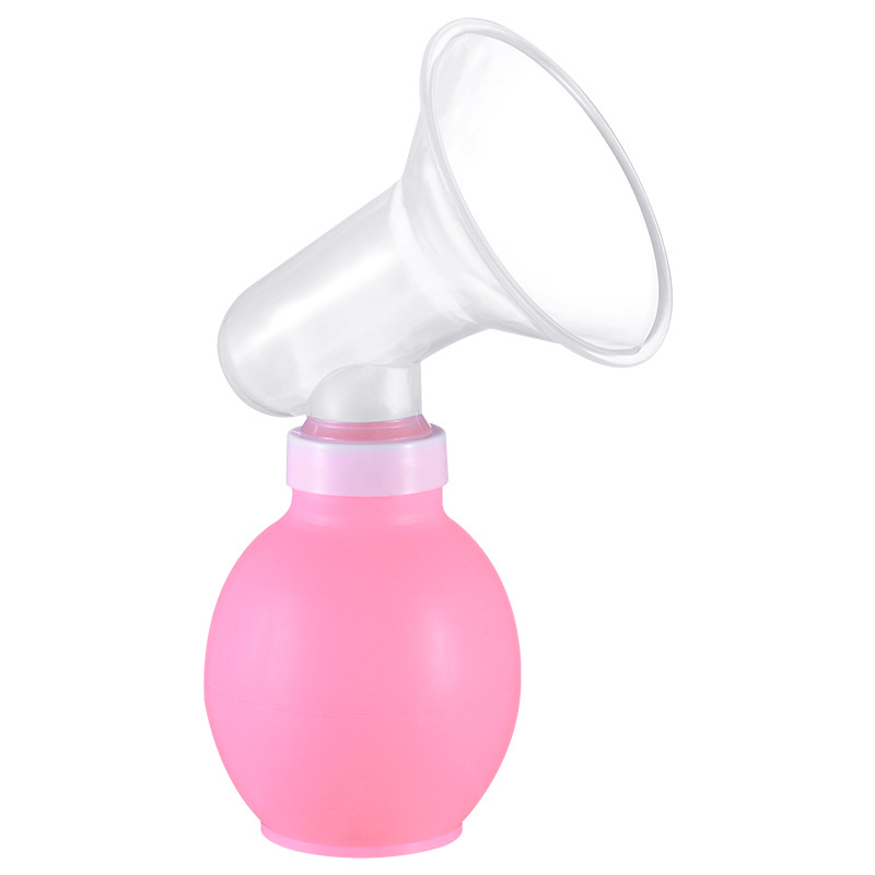 Factory Direct Sales Portable Manual Breast Pump Simple Elbow Milker Silicone Ball Promote Lactation Device