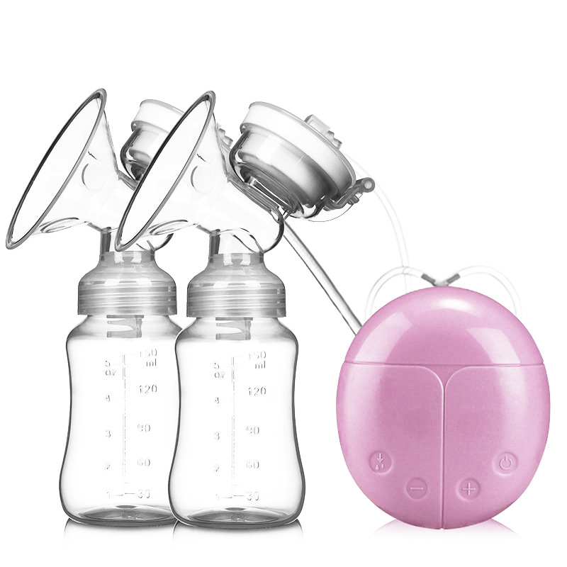 Smart Bilateral Electric Breast Pump Suction Large Mute Comfortable Automatic Breast Pump Milker