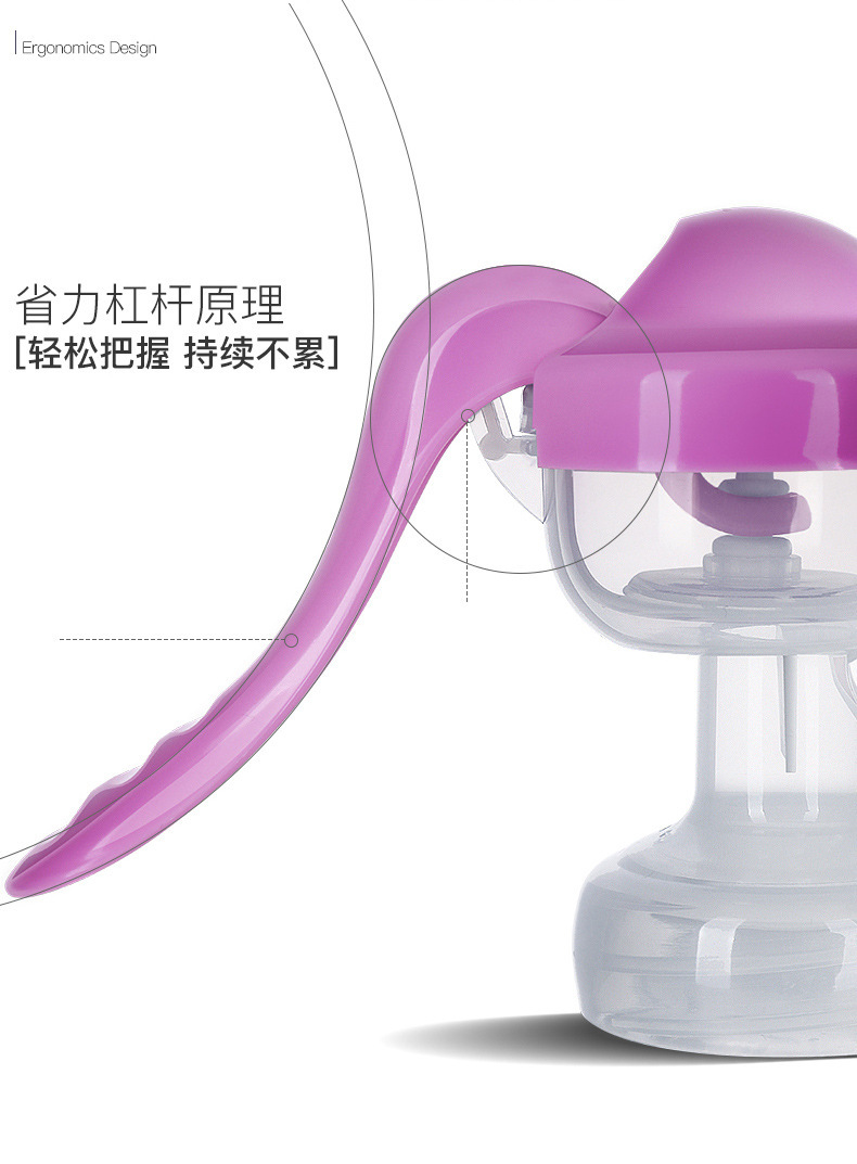 New Large Suction Manual Breast Pump Milker Postpartum Milk Opener Massage Type Breast Pump Wholesale OEM