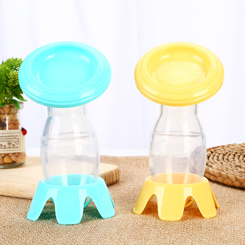 Factory Direct Sales Food Grade Full-Silicone Breast Pump Milk Claw Piece Manual Simple Breast Pump Breast Milk Set