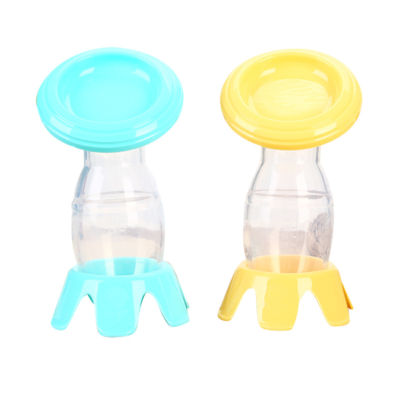 Factory Direct Sales Food Grade Full-Silicone Breast Pump Milk Claw Piece Manual Simple Breast Pump Breast Milk Set