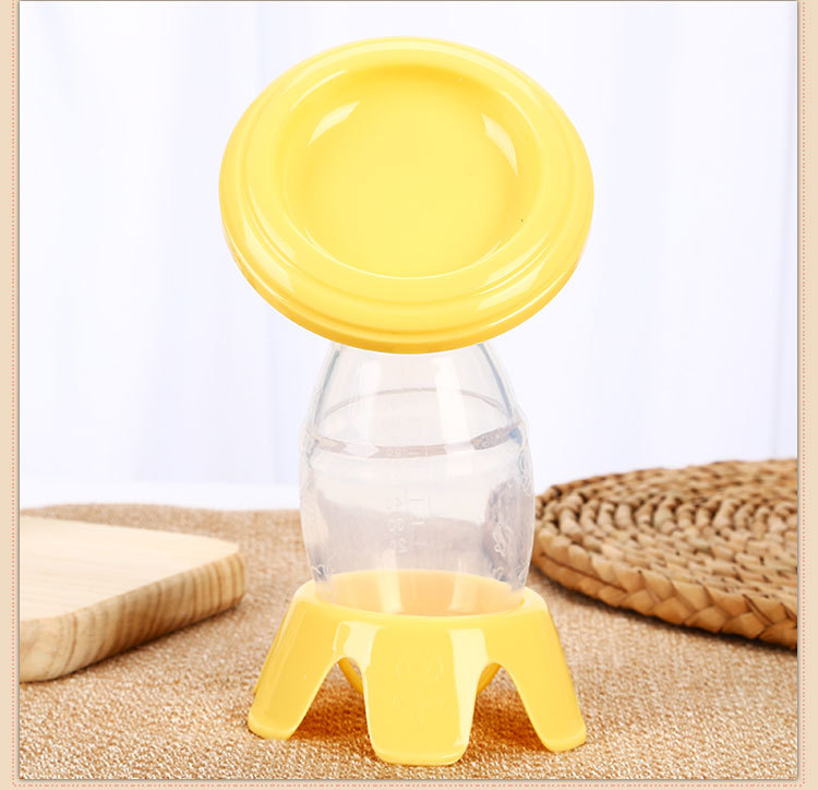 Factory Direct Sales Food Grade Full-Silicone Breast Pump Milk Claw Piece Manual Simple Breast Pump Breast Milk Set