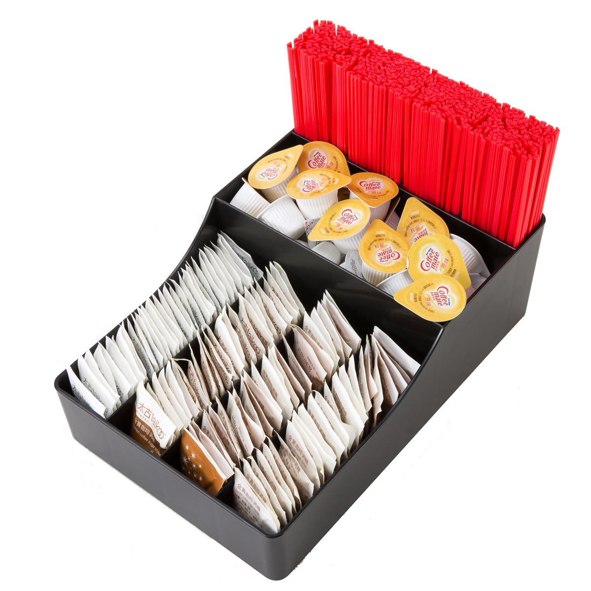 Coffee Shop Storage Box Bar Counter Storage Grid Sugar Bag Milk Baseball Bat Storage Grid Coffee Shop Tissue Storage Box