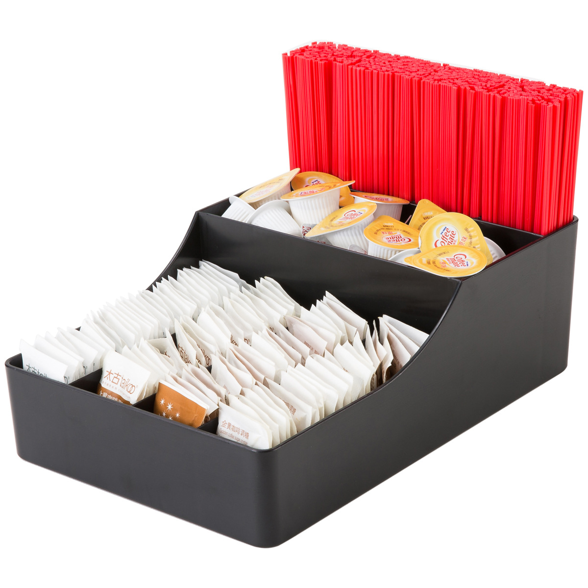 Coffee Shop Storage Box Bar Counter Storage Grid Sugar Bag Milk Baseball Bat Storage Grid Coffee Shop Tissue Storage Box