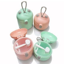 Cartoon Milk Powder Box Baby Carrying out Large Capacity Rotating Three Layer Milk Powder Grid Baby Pp Snack Storage Cartoon Milk Powder Box Baby Carrying out Large Capacity Rotating Three Layer Milk Powder Grid Baby Pp Snack Storage