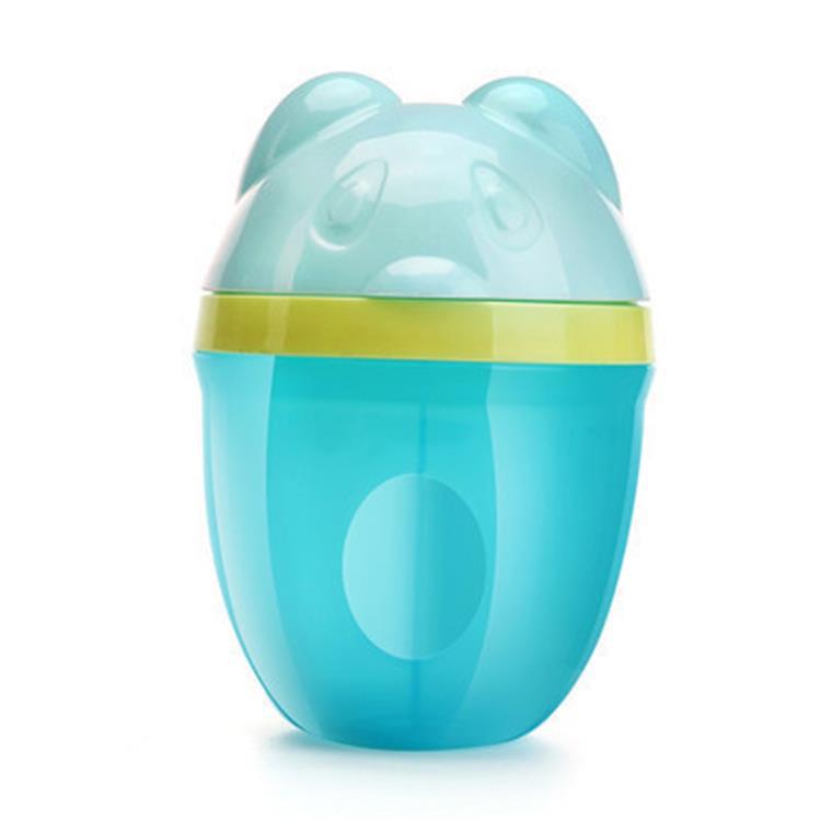 Cartoon Milk Powder Box Baby Carrying out Large Capacity Rotating Three Layer Milk Powder Grid Baby Pp Snack Storage