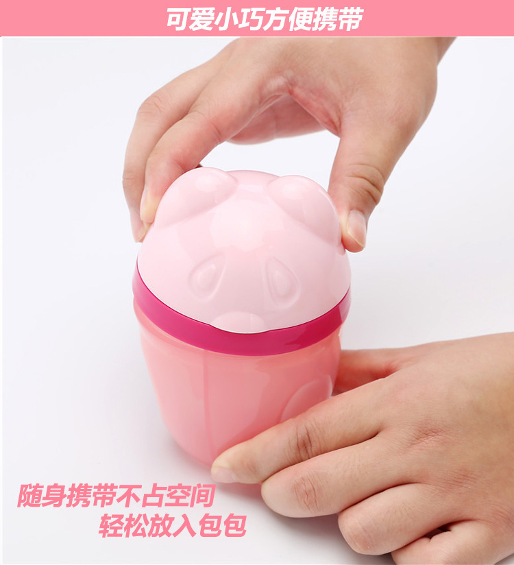 Cartoon Milk Powder Box Baby Carrying out Large Capacity Rotating Three Layer Milk Powder Grid Baby Pp Snack Storage Cartoon Milk Powder Box Baby Carrying out Large Capacity Rotating Three Layer Milk Powder Grid Baby Pp Snack Storage