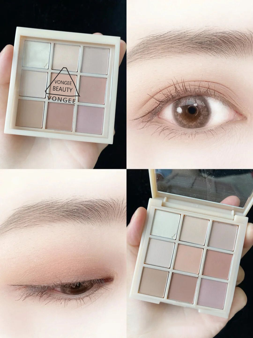 Nine Colors Eye Shadow Plate Matte Shimmer Milk Tea Earth Color Nine Grid Eye Shadow Cheap Domestic Goods Student Makeup