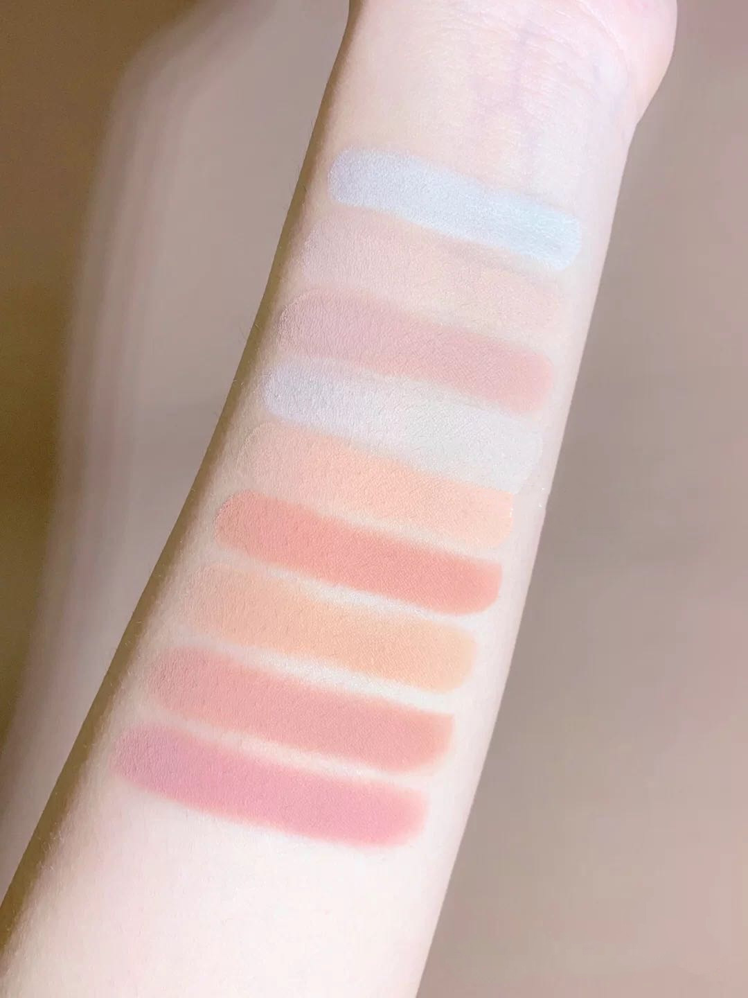 Nine Colors Eye Shadow Plate Matte Shimmer Milk Tea Earth Color Nine Grid Eye Shadow Cheap Domestic Goods Student Makeup
