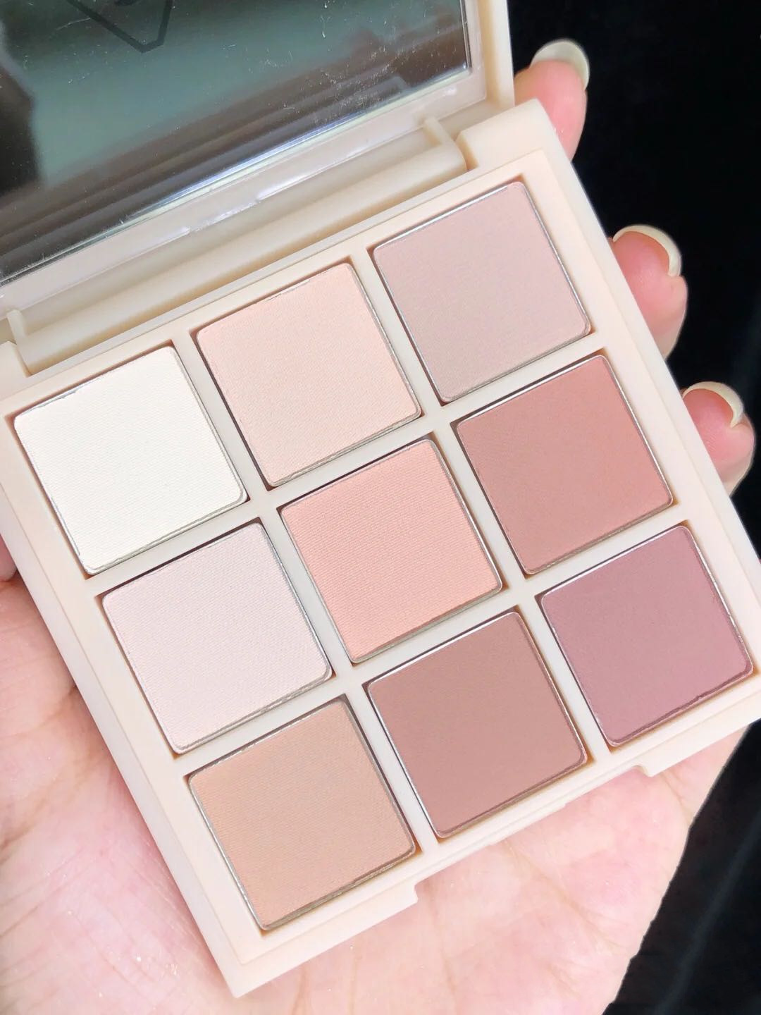 Nine Colors Eye Shadow Plate Matte Shimmer Milk Tea Earth Color Nine Grid Eye Shadow Cheap Domestic Goods Student Makeup