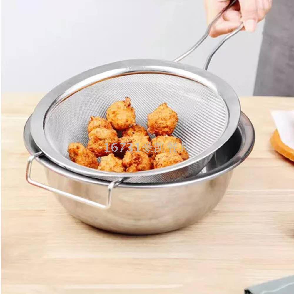 Stainless Steel Soy Milk and Juice Flour Sifter Strainer Household Kitchen Oil Grid Strainer Stainless Steel Soy Milk and Juice Flour Sifter Strainer Household Kitchen Oil Grid Strainer