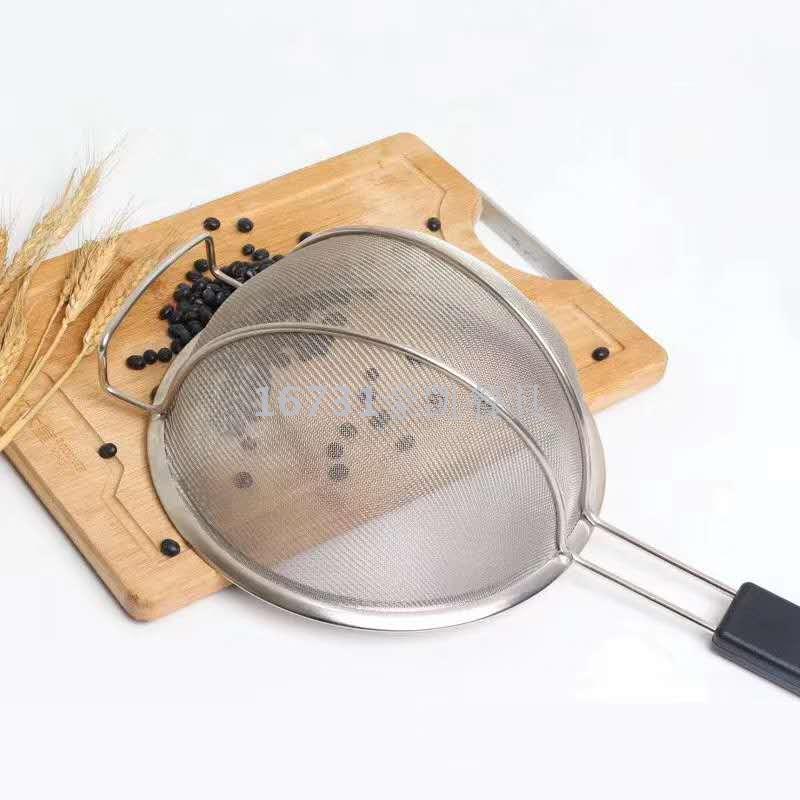 Stainless Steel Soy Milk and Juice Flour Sifter Strainer Household Kitchen Oil Grid Strainer Stainless Steel Soy Milk and Juice Flour Sifter Strainer Household Kitchen Oil Grid Strainer