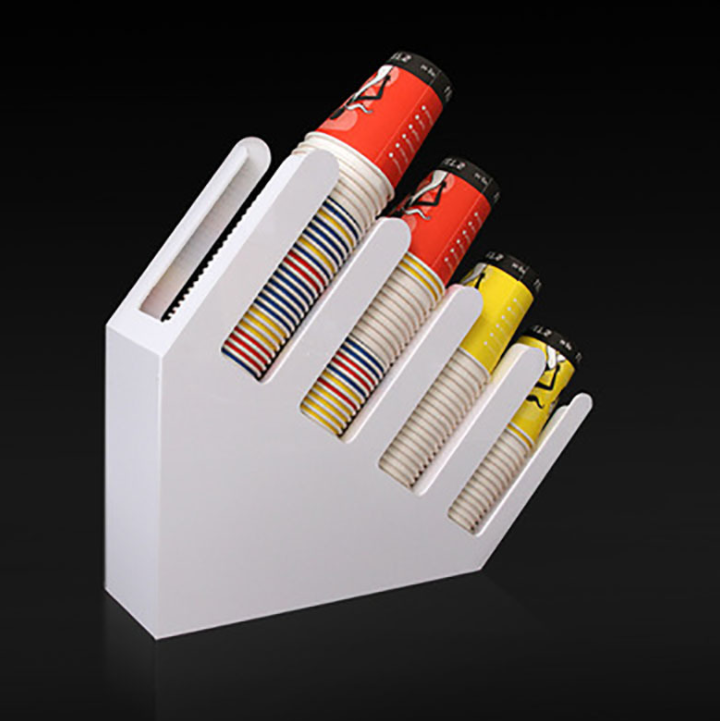 Acrylic Four-Grid Coffee Milk Tea Cup Holder