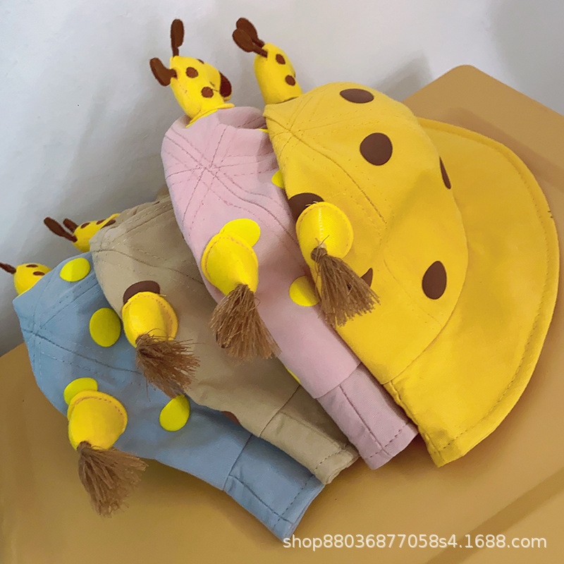 Baby Protection Mask Baby Hat Sun Block and Dustproof Young Children Cute Super Cute Anti-Droplet Bucket Hat Bucket Hat