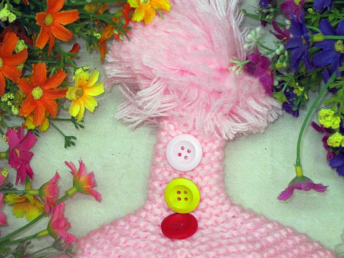 Hat the new 2014 han edition children cartoon tail button sets baby hat knitting hat 