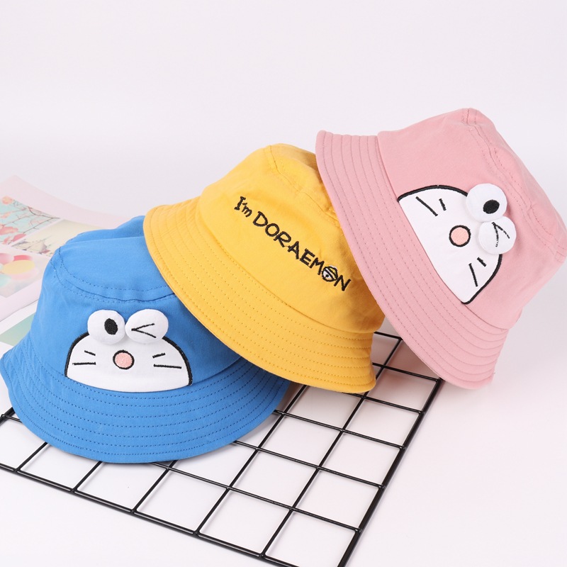 INS Japanese Spring New Children Baby Hat Cartoon Fashion Boys and Girls Summer Sun Hat Bucket Hat