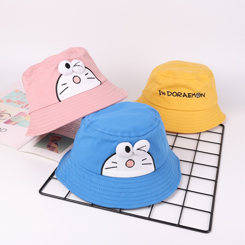 INS Japanese Spring New Children Baby Hat Cartoon Fashion Boys and Girls Summer Sun Hat Bucket Hat