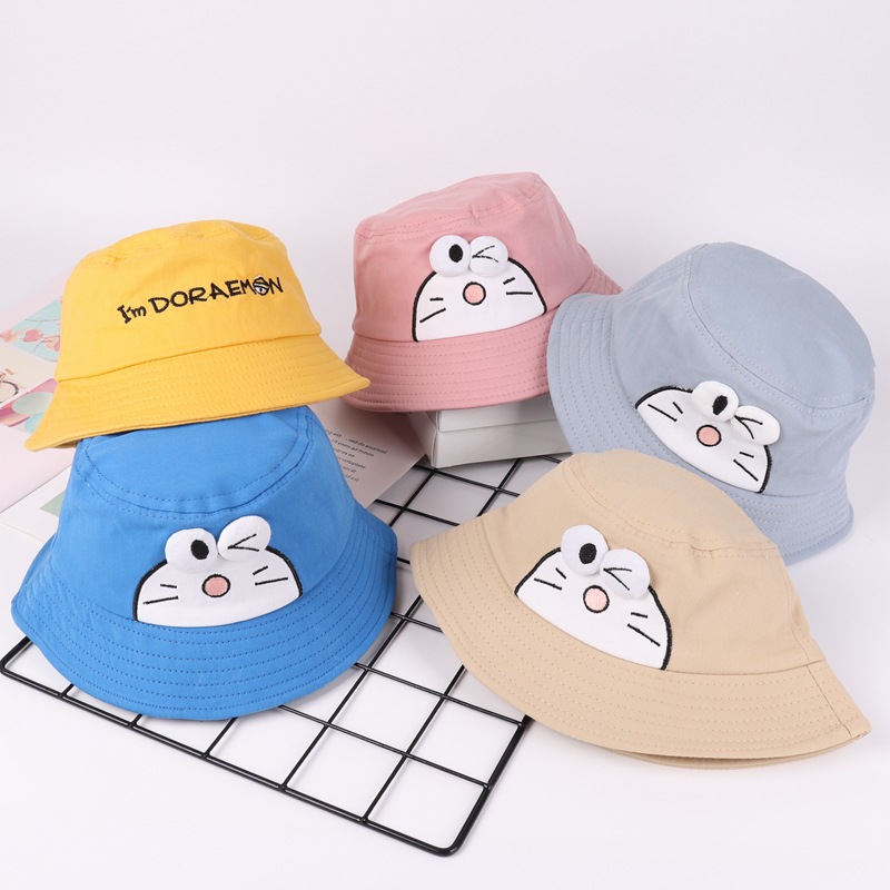INS Japanese Spring New Children Baby Hat Cartoon Fashion Boys and Girls Summer Sun Hat Bucket Hat
