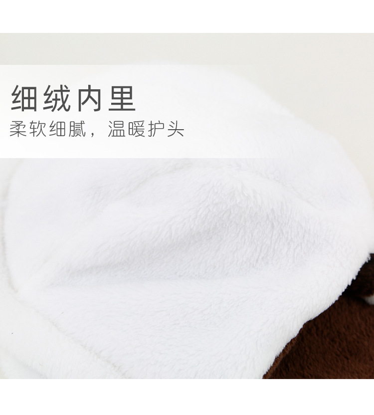 Baby Hat Autumn and Winter Coral Fleece Sleeve Cap Newborn Cap 0-3 Years Old 2 Keep Baby Warm Children