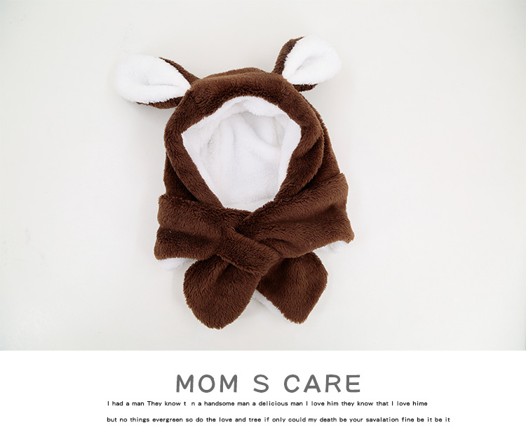 Baby Hat Autumn and Winter Coral Fleece Sleeve Cap Newborn Cap 0-3 Years Old 2 Keep Baby Warm Children