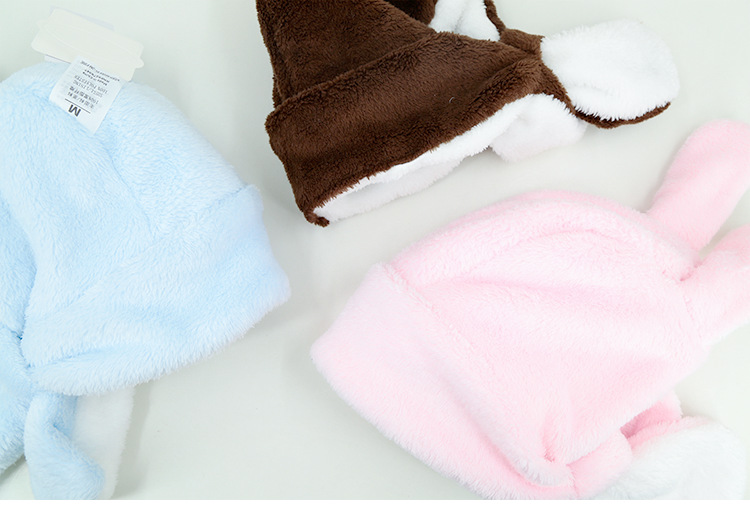 Baby Hat Autumn and Winter Coral Fleece Sleeve Cap Newborn Cap 0-3 Years Old 2 Keep Baby Warm Children