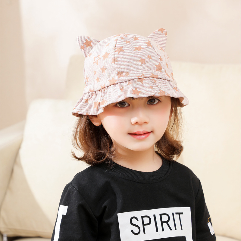 Spring and Summer Korean Sun Hat New Baby Hat Outdoor Sunshade Beach Baby Basin Hat Sunscreen Children&#039;s Bucket Hat