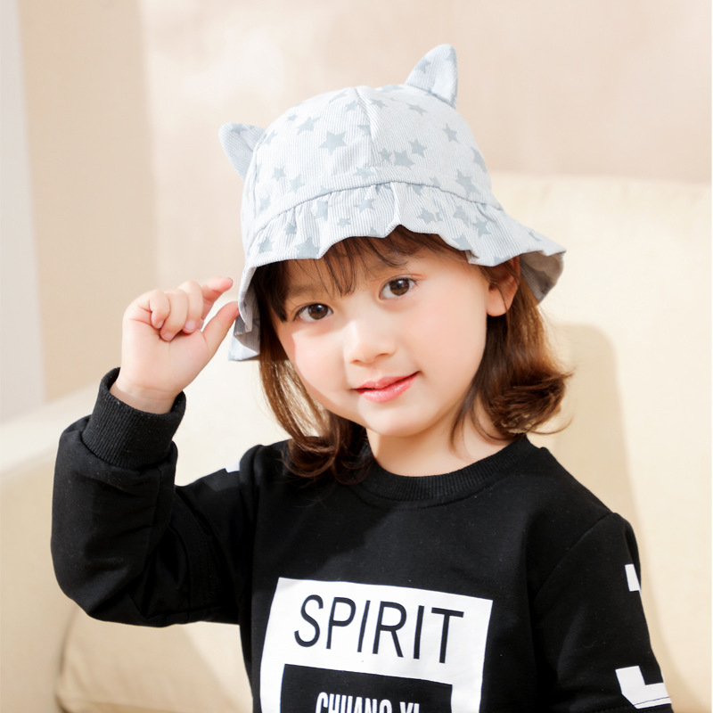 Spring and Summer Korean Sun Hat New Baby Hat Outdoor Sunshade Beach Baby Basin Hat Sunscreen Children&#039;s Bucket Hat