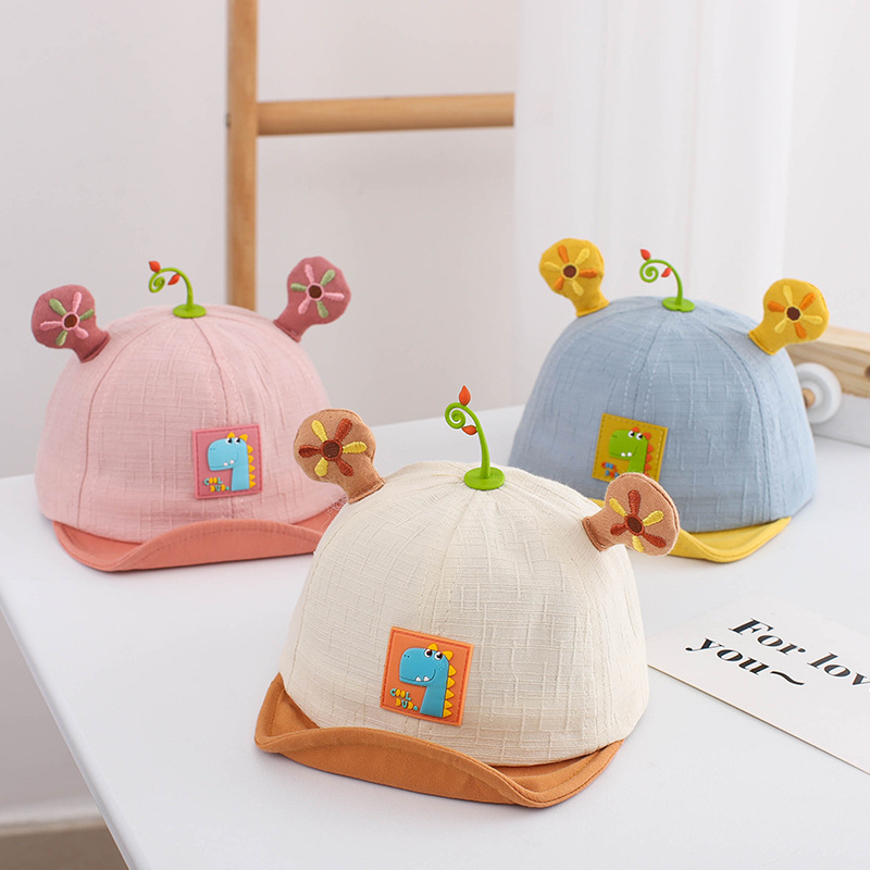 Baby Hat Spring and Autumn Thin Female Baby Peaked Cap Spring Cute Super Cute Infant Children Soft Brim Baseball Cap