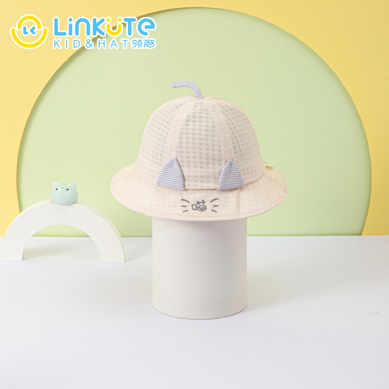 Jingguaner Summer New Baby Hat Boys and Girls Beanie Newborn Child Kid Baby Net Bucket Hat