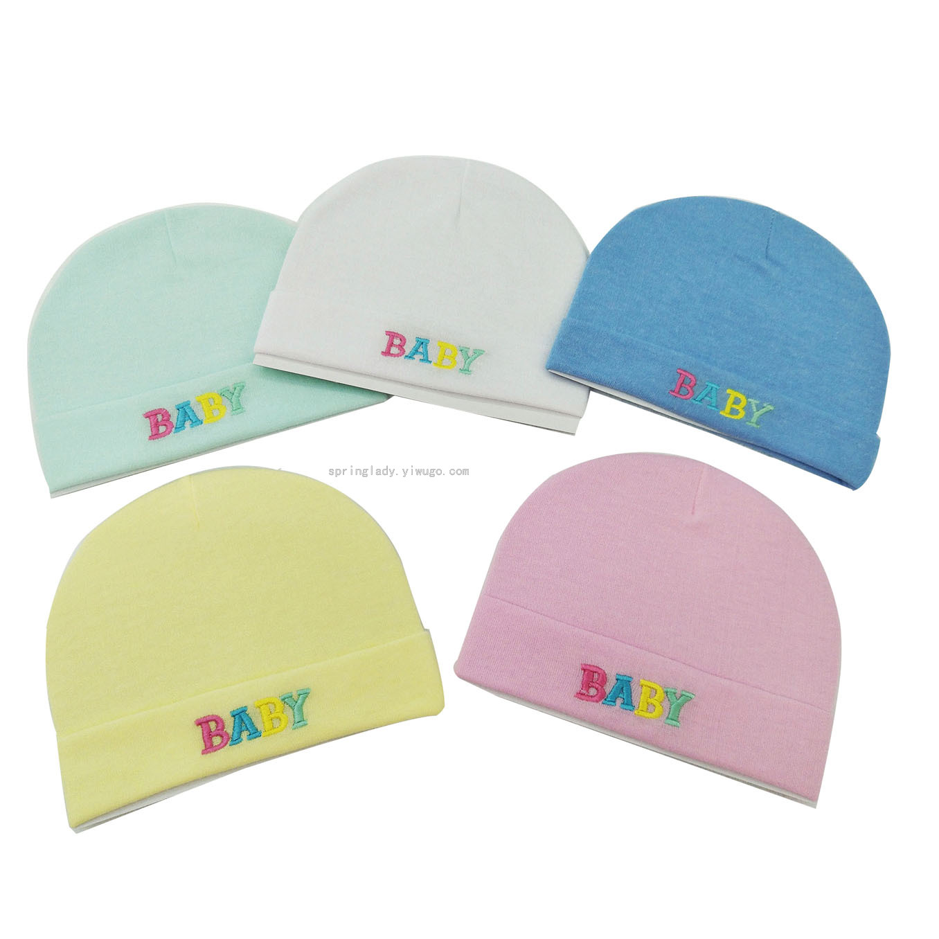 Embroidered Baby Word Baby Hat Baby Newborn Head Protection Wind Warm Tire Hat Spring Lady