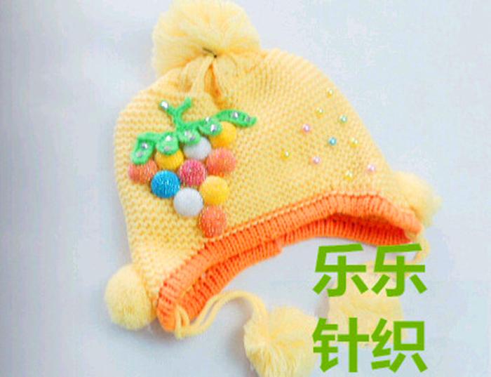 Hat the original single foreign trade children's hat cartoon grape knitting hat baby hat han edition Hat the original single foreign trade children's hat cartoon grape knitting hat baby hat han edition