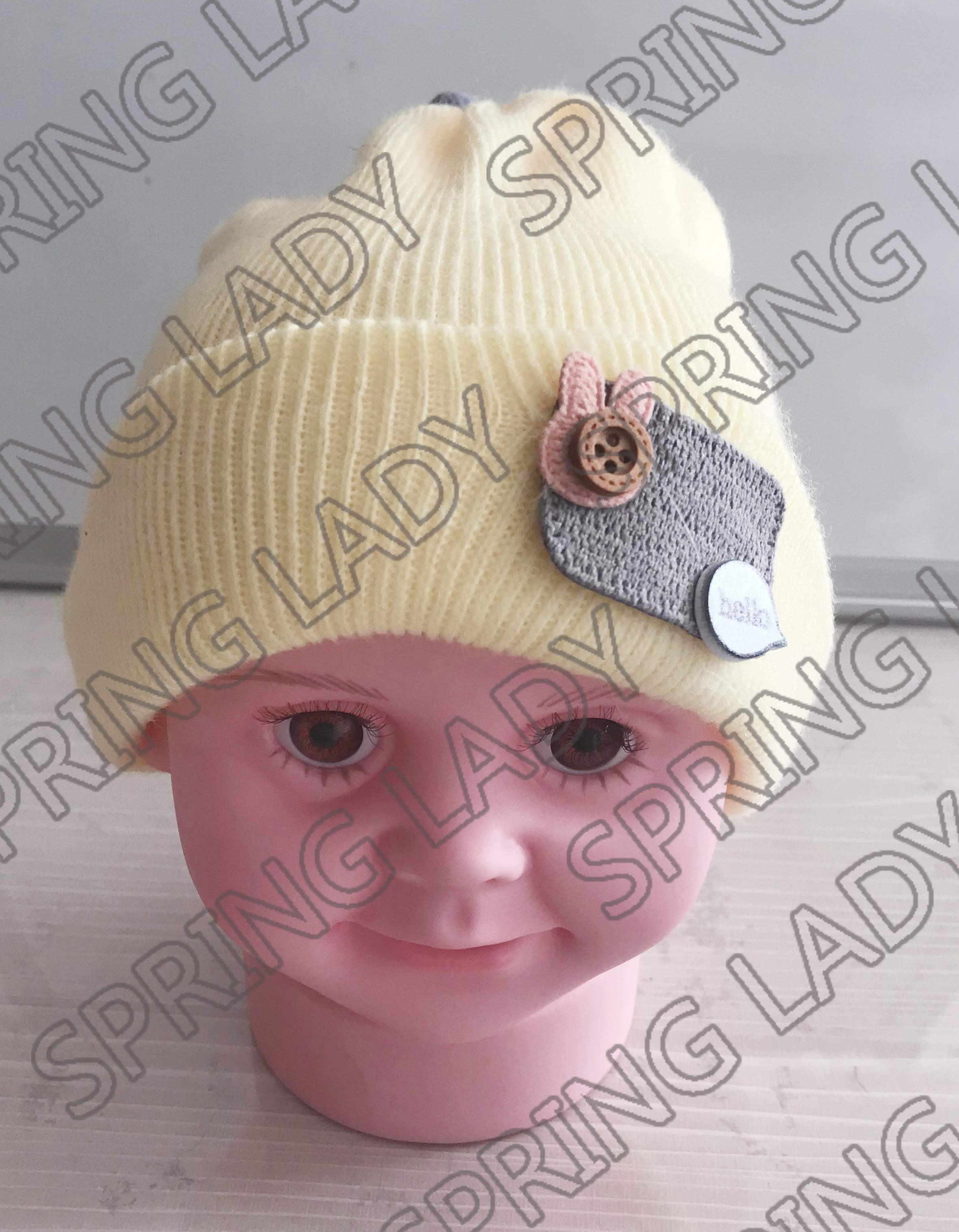 Autumn and Winter New Baby Hat Knitted Hat Children's Pullover Hat Korean Style Baby Wool Cap SPRING LADY