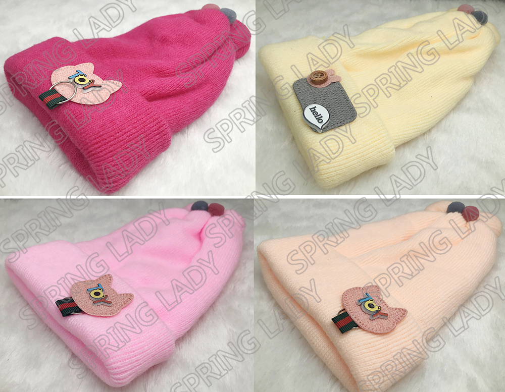 Autumn and Winter New Baby Hat Knitted Hat Children's Pullover Hat Korean Style Baby Wool Cap SPRING LADY