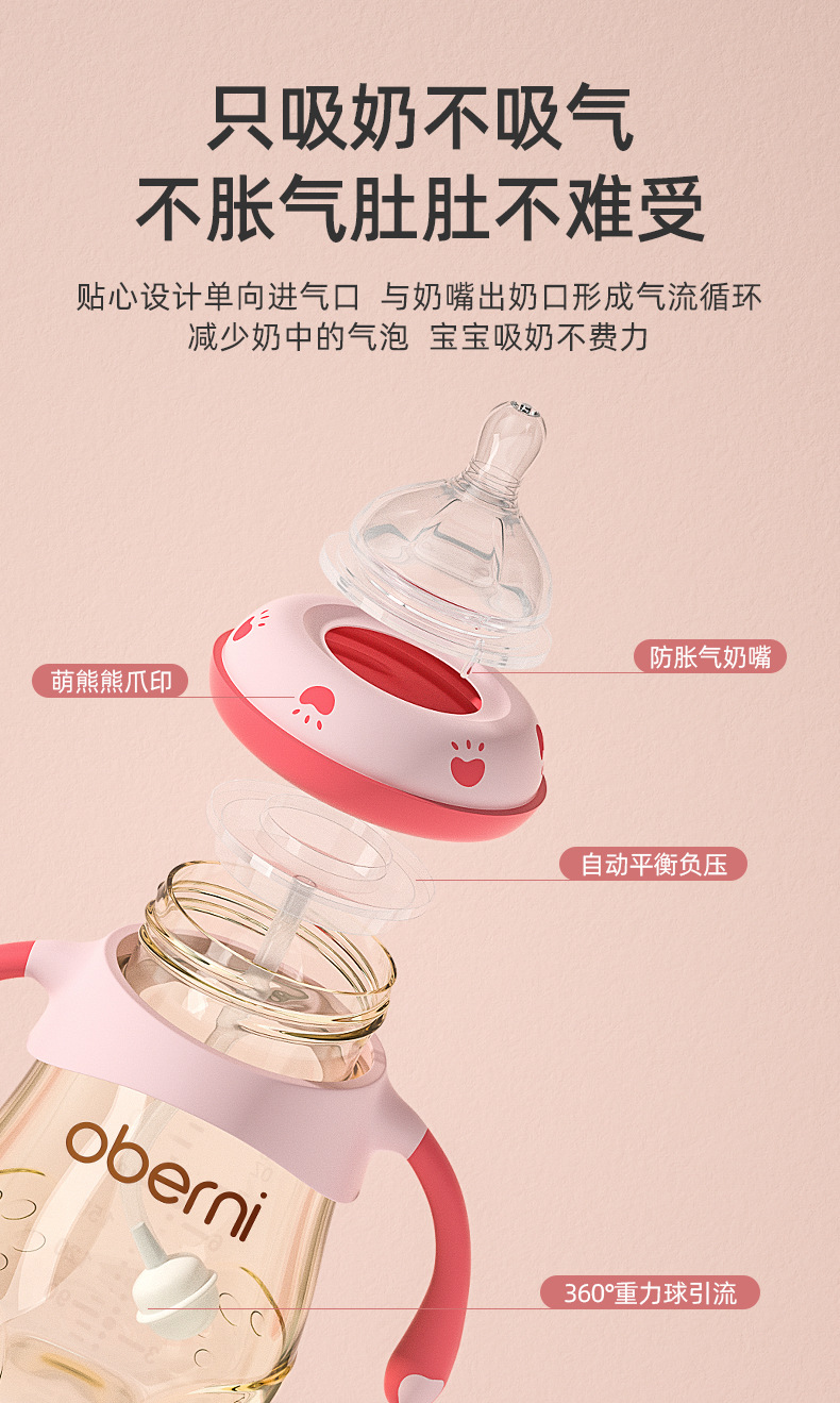 Proof TemperatureResistant PPSU Baby Bottle Wide Caliber AntiFlatulence DropResistant Baby Bottle Whole Manufacturer