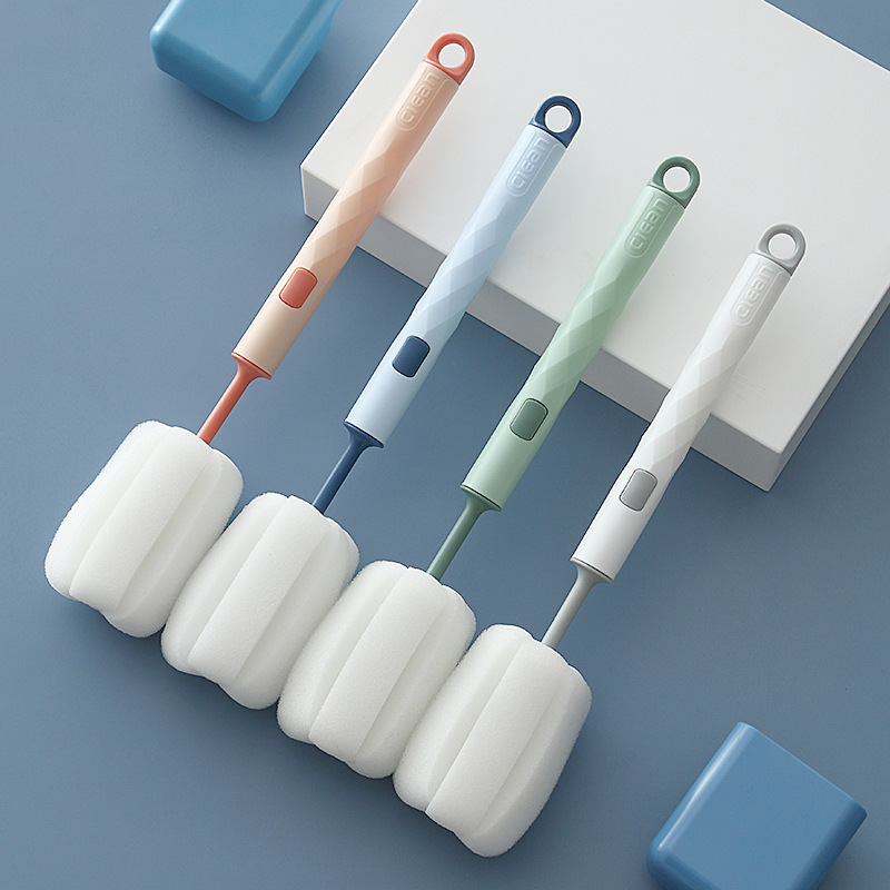 Collection Original Sponge Brush Detachable Cleaning Brush Household Baby Bottle Brush Long HandleCleaning products