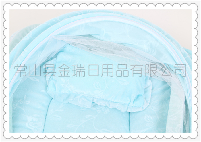High-end fashion baby mosquito nets in summer and autumn gold velour super soft baby mosquito net