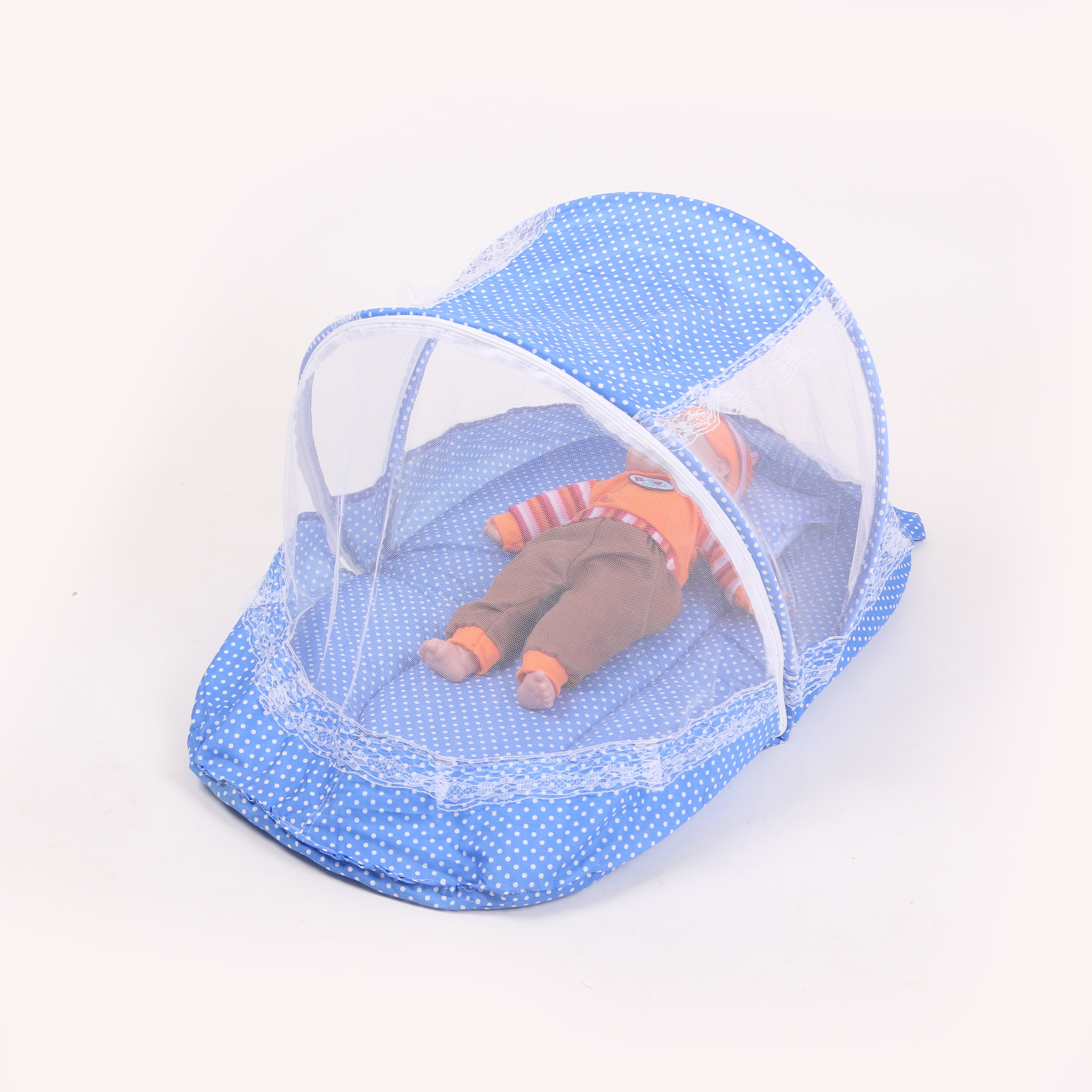 Infant baby mosquito net crib portable collapsible infant with bottom nets