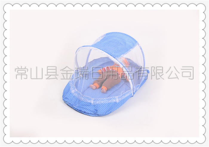 Infant baby mosquito net crib portable collapsible infant with bottom nets