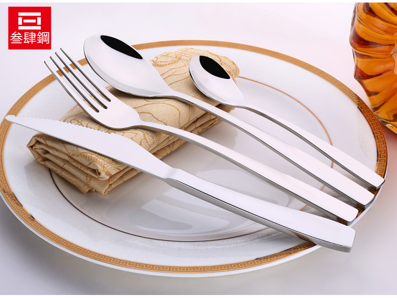 steel knives forks and Spoons Hotel western tableware set large steak knife coffee spoon fruit knives and forks steel knives forks and Spoons Hotel western tableware set large steak knife coffee spoon fruit knives and forks