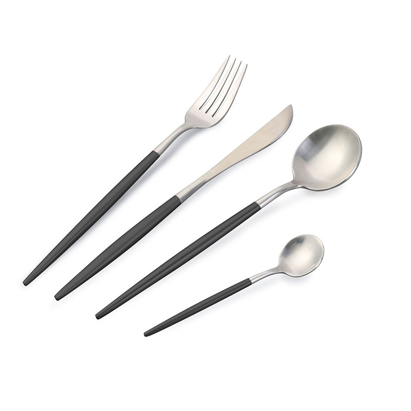304 stainless steel knives forks and spoons westernstyle fourpiece coffee spoon chopsticks gift set European batch