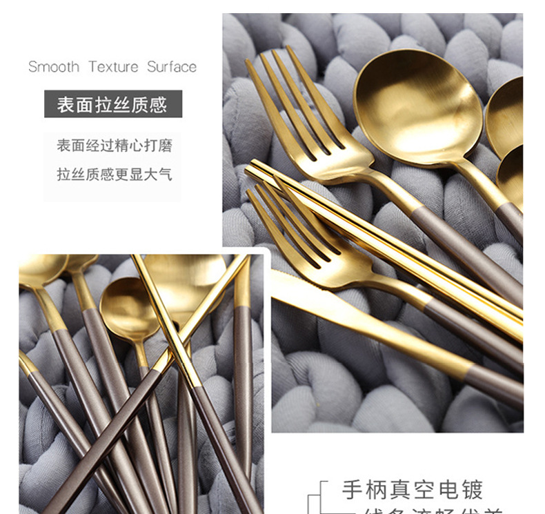 304 stainless steel knives forks and spoons westernstyle fourpiece coffee spoon chopsticks gift set European batch 304 stainless steel knives forks and spoons westernstyle fourpiece coffee spoon chopsticks gift set European batch