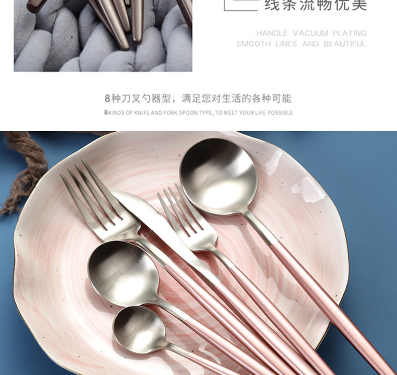 304 stainless steel knives forks and spoons westernstyle fourpiece coffee spoon chopsticks gift set European batch 304 stainless steel knives forks and spoons westernstyle fourpiece coffee spoon chopsticks gift set European batch