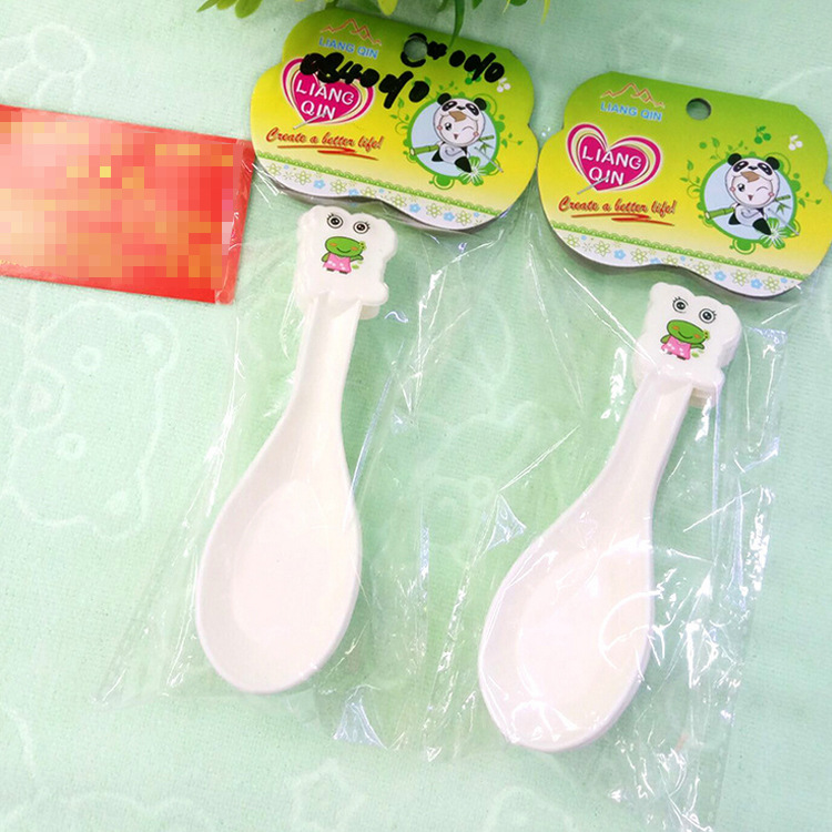 Cute Fashion Creative 5 Frog Spoons Multifunctional Plastic Rice Spoon Rice Leaf Spoon Factory Direct Sales