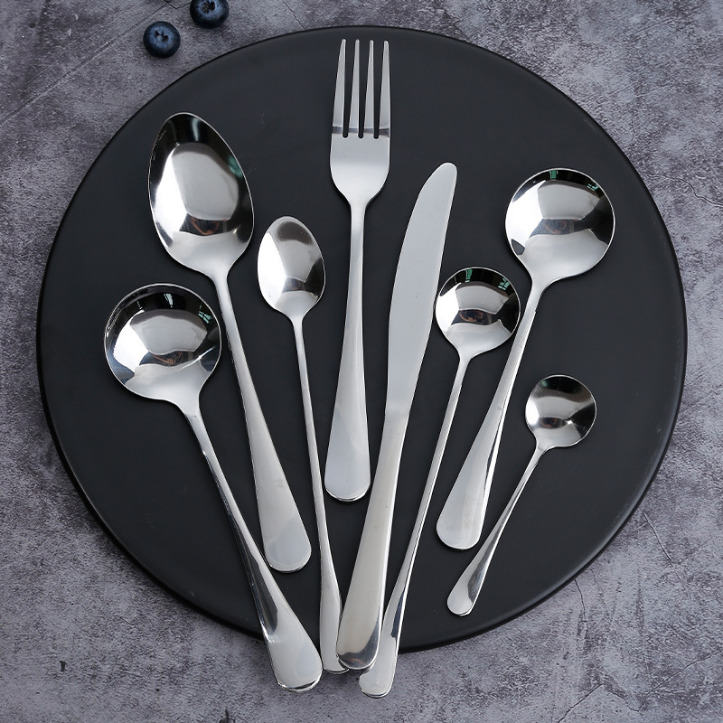 steel knives forks and spoons Westernstyle fourpiece coffee spoon chopsticks gift set European Portuguese tableware