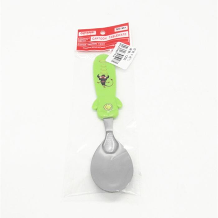 Bag cartoon ladle creative cartoon kids dinner spoons stainless steel baby baby food spoon Bag cartoon ladle creative cartoon kids dinner spoons stainless steel baby baby food spoon