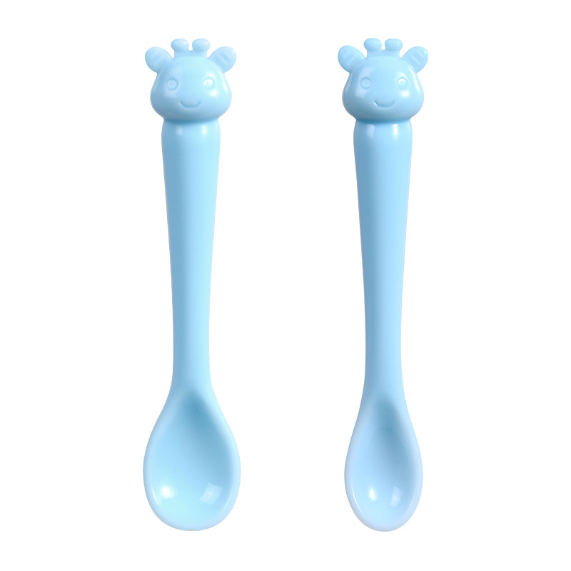 Manufacturer Direct Baby Spoons Deer Modeling Cartoon Spoons baby Feeding Tableware Spoons Training Spoons