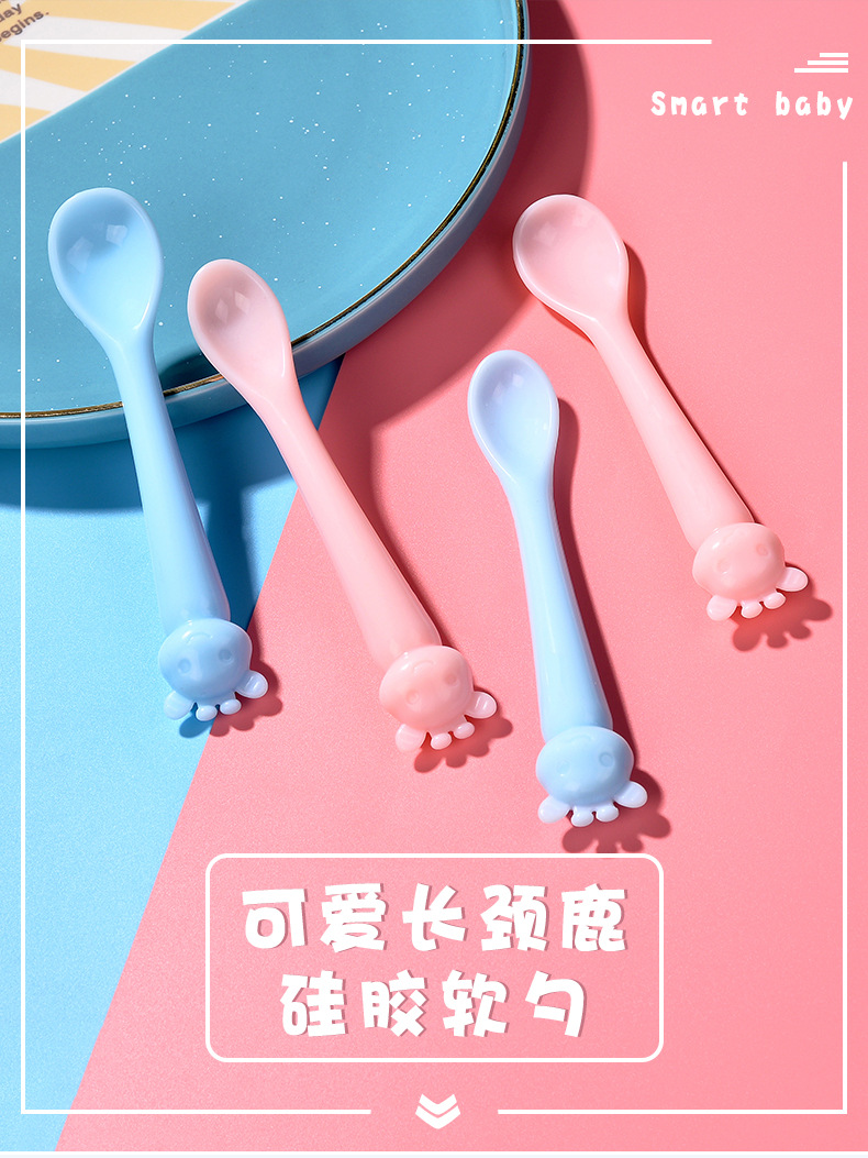 Manufacturer Direct Baby Spoons Deer Modeling Cartoon Spoons baby Feeding Tableware Spoons Training Spoons Manufacturer Direct Baby Spoons Deer Modeling Cartoon Spoons baby Feeding Tableware Spoons Training Spoons